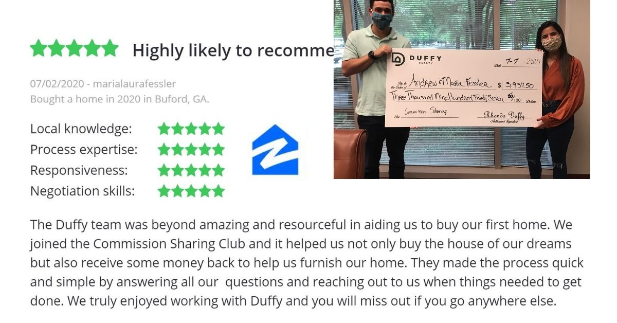 DUFFY Buyer Client Incentive for Andrew and Maria Fessler for $3,937.50