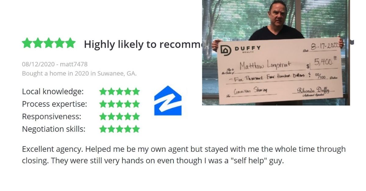 DUFFY Buyer Client Incentive for Matthew Longstreet for $5,400.00