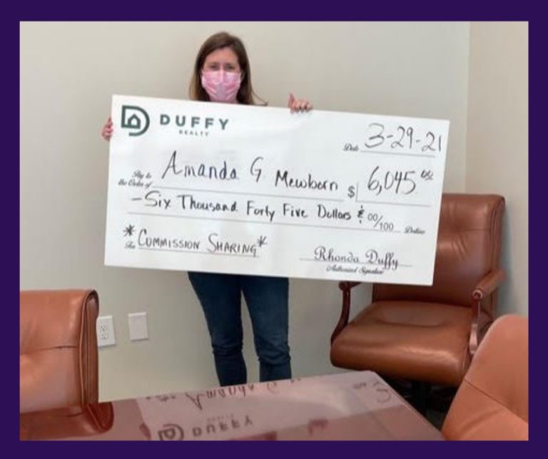 DUFFY Buyer Amanda gets Commission Sharing of $6045