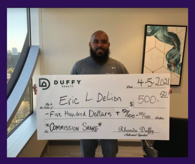 DUFFY Buyer Eric gets Commission Sharing of $500
