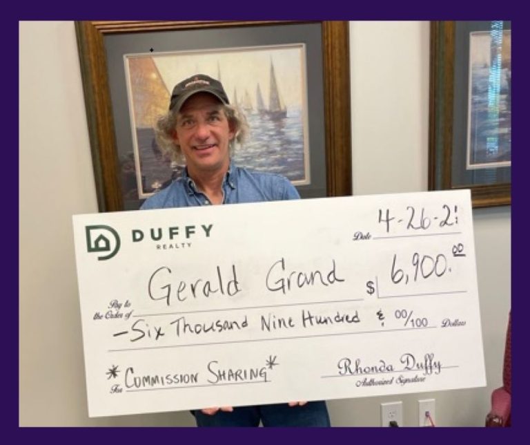 DUFFY Buyer Gerald gets Commission Sharing of $6900