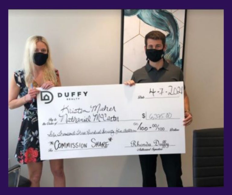DUFFY Buyer Nathan gets Commission Sharing of $6375