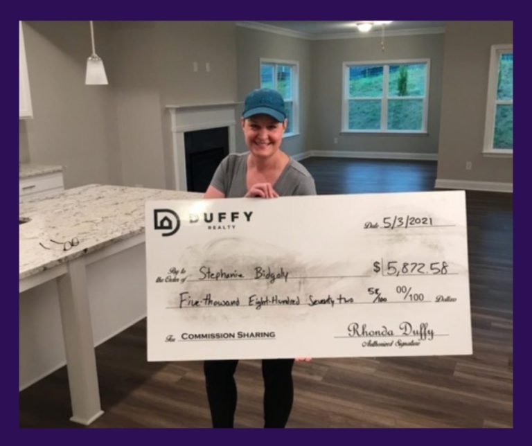 DUFFY Buyer Stephanie gets Commission Sharing of $5872.58