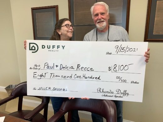 DUFFY Realty saved The Reece's $8,100 in Listing Commission