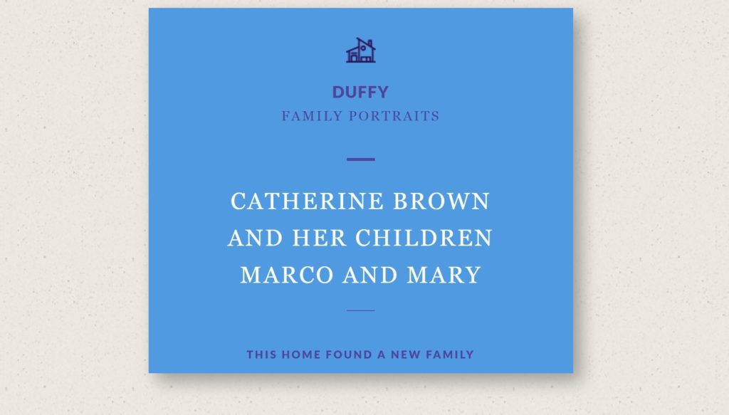 DUFFY client Catherine Brown