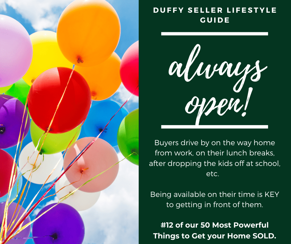 DUFFY Seller Lifestyle Center on Open House