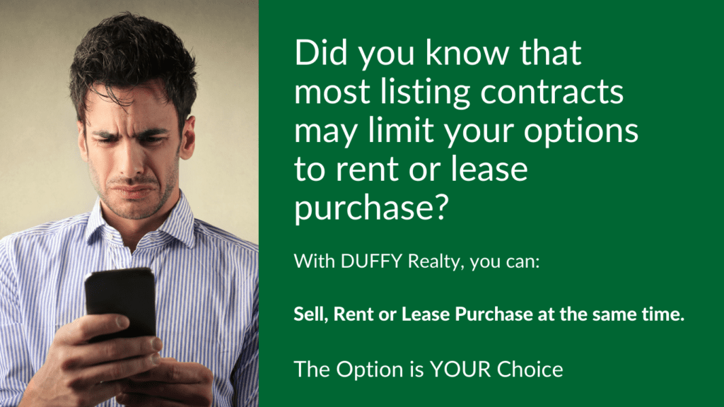 DUFFY allows our Sellers to Rent