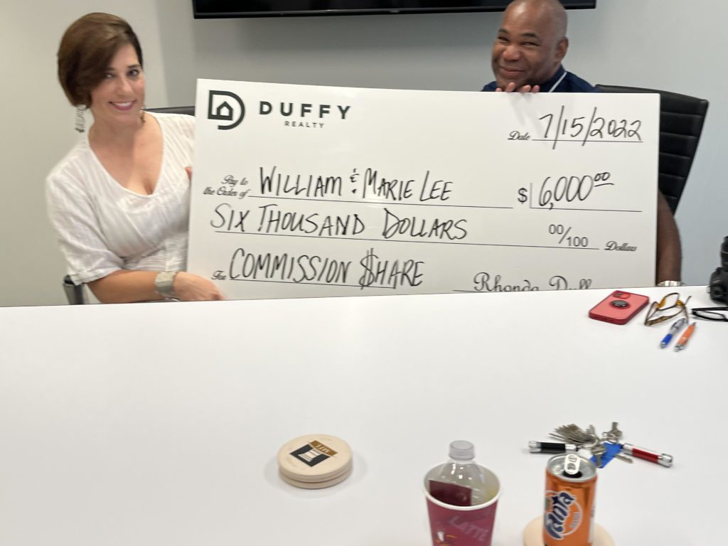 Buyer Lee buys home in Hapeville and gets $6,000.00 of Duffy's Commission