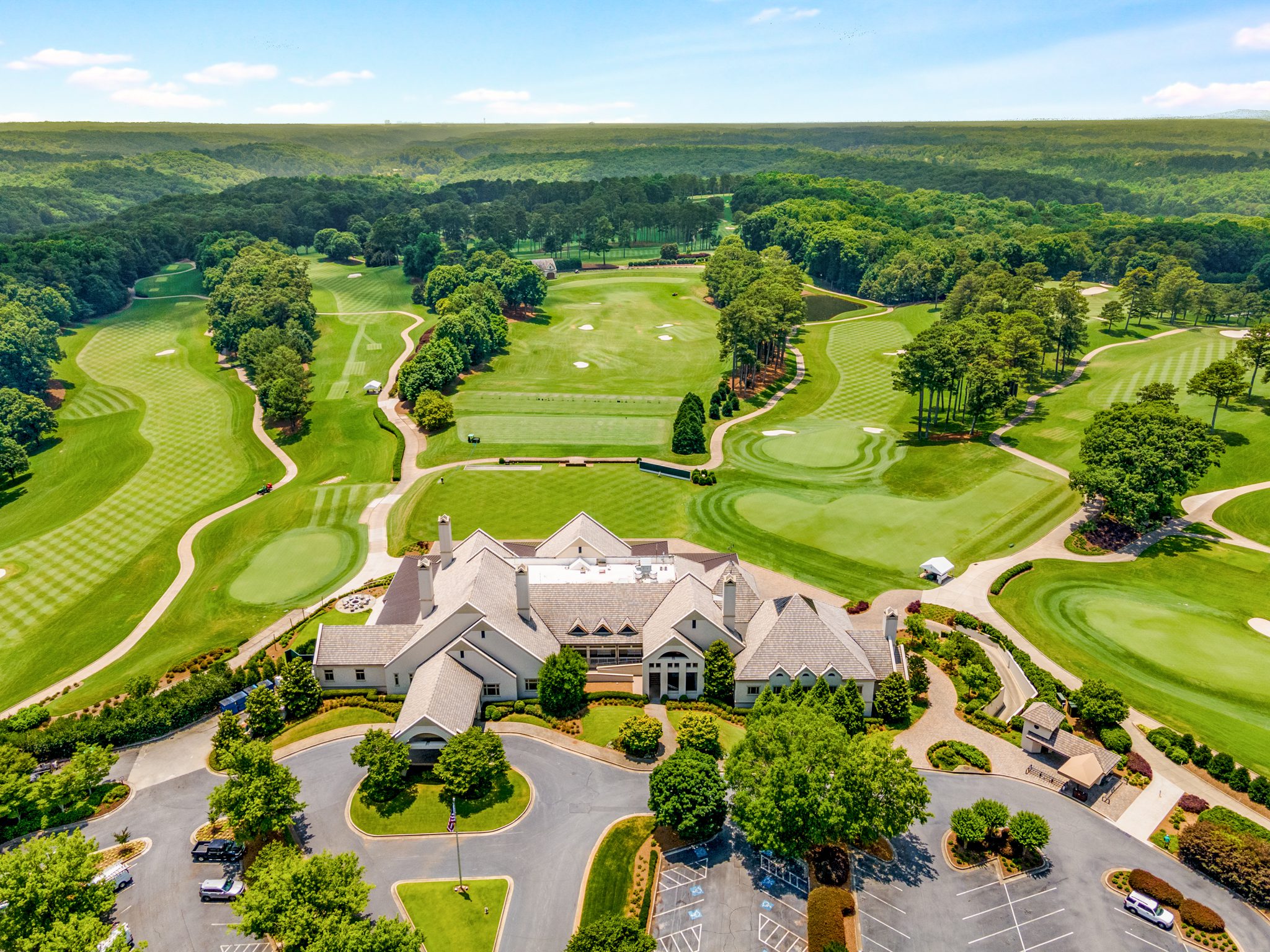 Premium Metro Atlanta community aerial view used to support DUFFY listing presentation and buyer interest