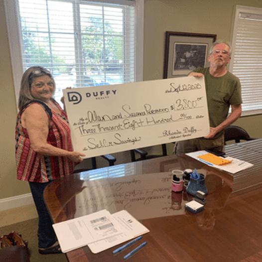 DUFFY Commission Sharing gives Buyers the lowest price for a home.