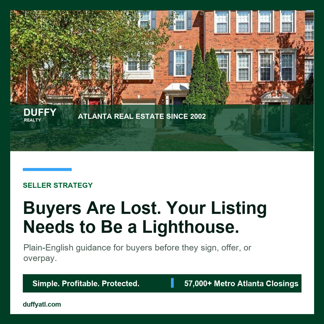 Buyers Are Lost. Your Listing Needs to Be a Lighthouse. - DUFFY Realty Atlanta blog image